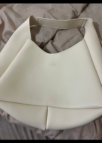 Minimalist Beyaz Deri Kadın Çanta - Görsel 2