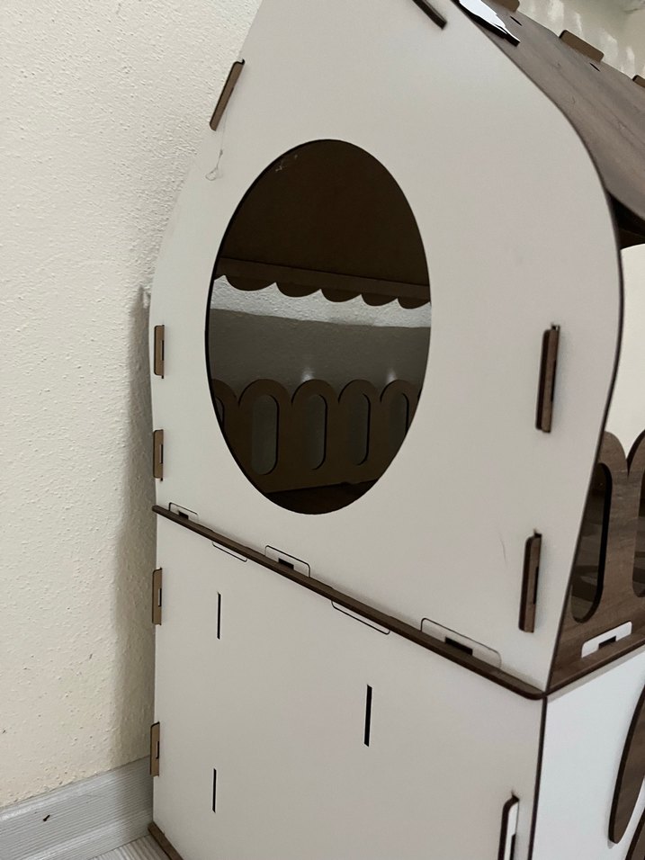 Ahşap Kedi Evi ve Merdivenli Tırmanma Alanı - Görsel 4