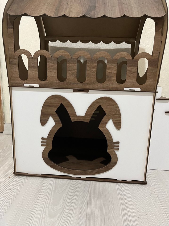 Ahşap Kedi Evi ve Merdivenli Tırmanma Alanı - Görsel 5