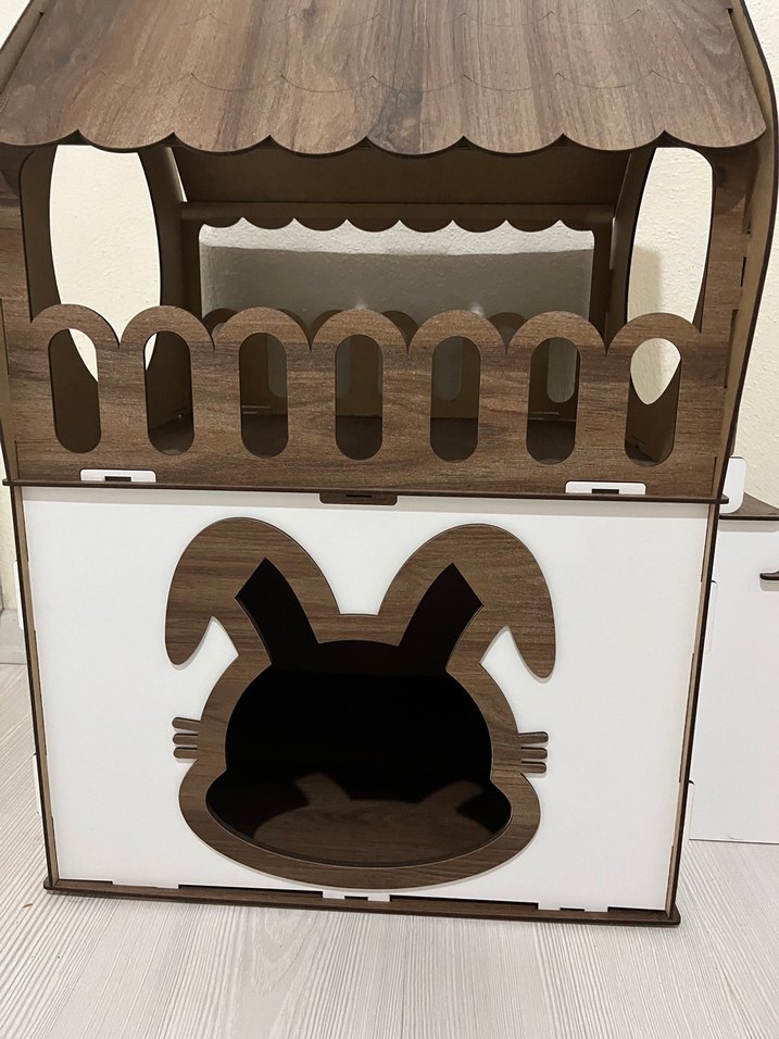 Ahşap Kedi Evi ve Merdivenli Tırmanma Alanı - Görsel 3