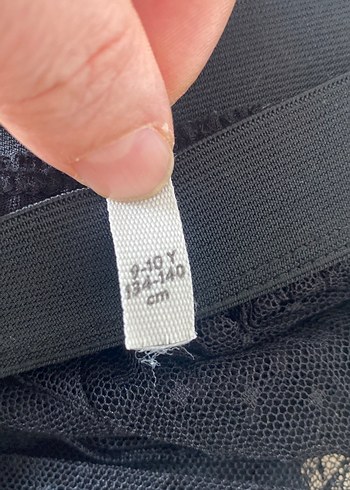 Nakışlı Piliseli Siyah Uzun tül Etek - Görsel 6