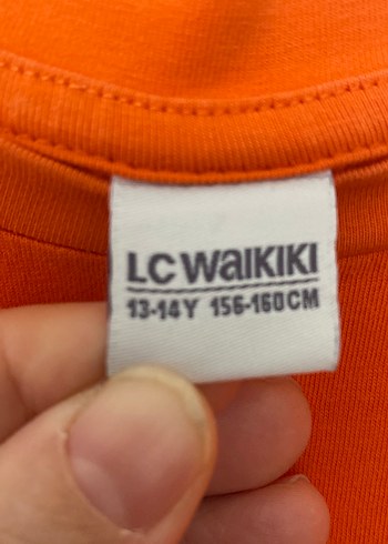 Turuncu Kısa Kollu Baskılı Tişört - Görsel 3