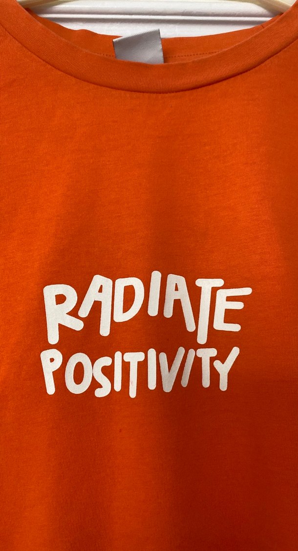 Turuncu Kısa Kollu Baskılı Tişört - Görsel 2