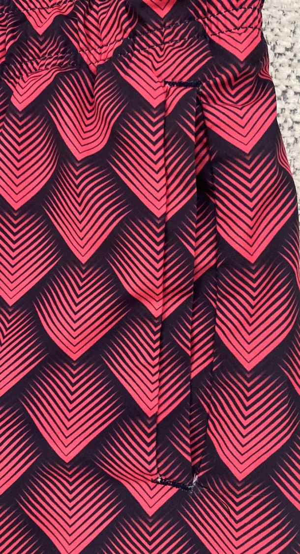 Erkek Kırmızı Pileli Mini Mayo Şort - Görsel 5