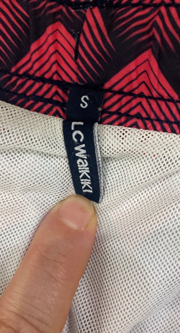 Erkek Kırmızı Pileli Mini Mayo Şort - Görsel 4