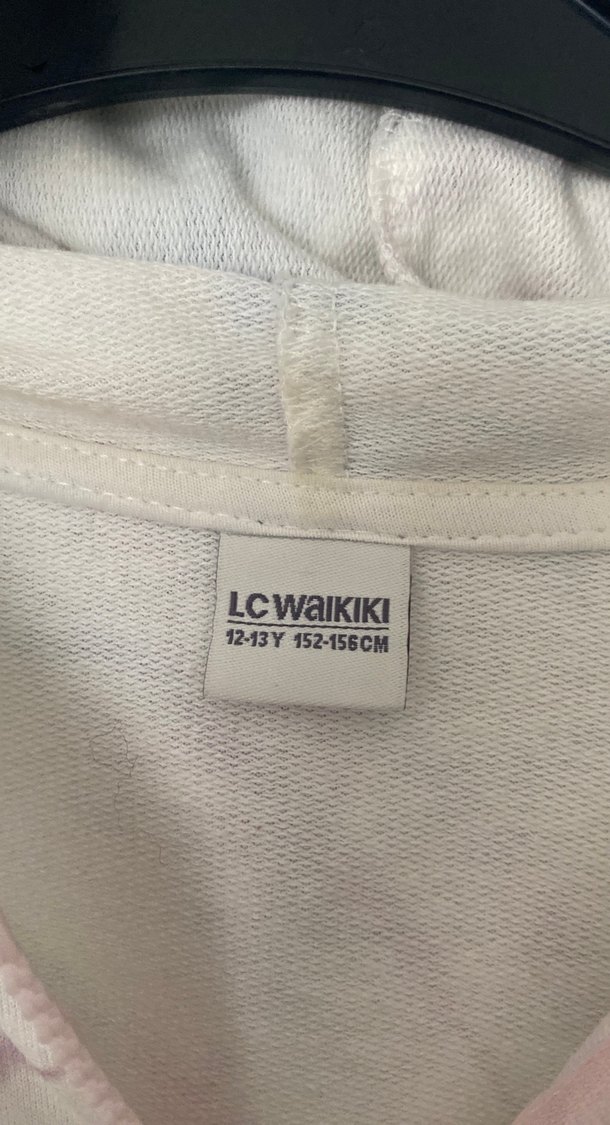 Kızlar için Pembe Kapüşonlu Batik Desenli Ceket - Görsel 2