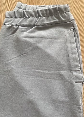 Açık mavi Kadın pamuklu kumaş Salaş Eşofman Altı - Görsel 2