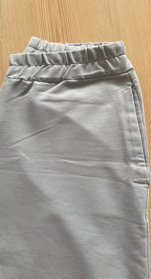 Açık mavi Kadın pamuklu kumaş Salaş Eşofman Altı - Görsel 2