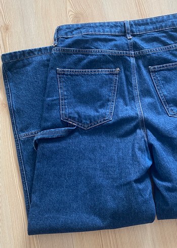 Lacivert Bol Kesim Midi Kot Pantolon - Görsel 7