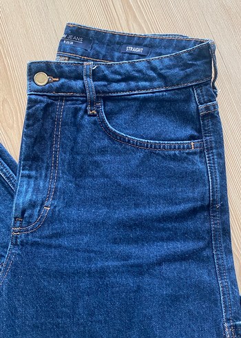 Lacivert Bol Kesim Midi Kot Pantolon - Görsel 2