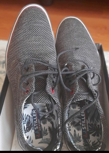 Gri Street Wear Erkek Ayakkabı Bağcıkları - Görsel 2