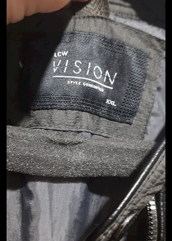 Dikişli Siyah Deri Erkek Biker Ceket - Görsel 3