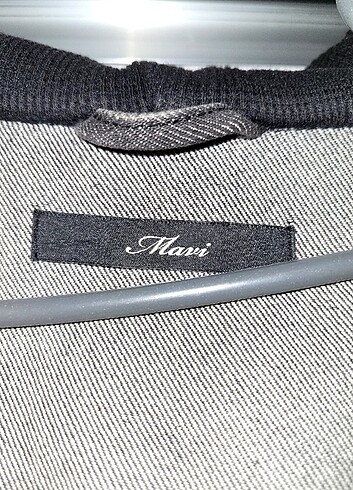 mavi  oversize kot ceket - Görsel 6