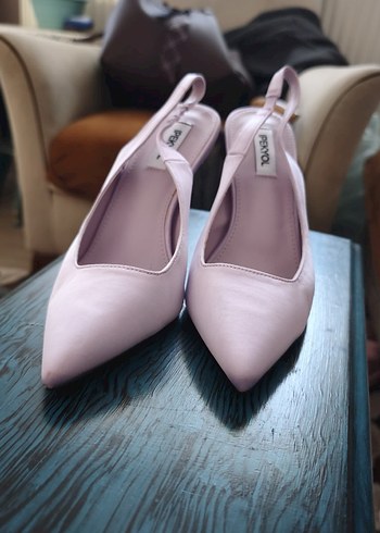 İPEKYOL Pastel Mor Stiletto Topuklu Kadın Abiye Ayakkabı - Görsel 2