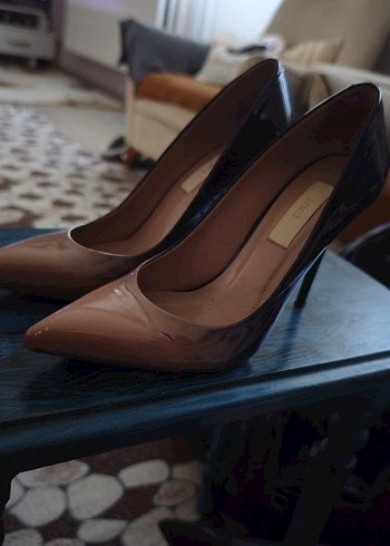 İnci Klasik Bej Stiletto  Kadın Topuklu - Görsel 2