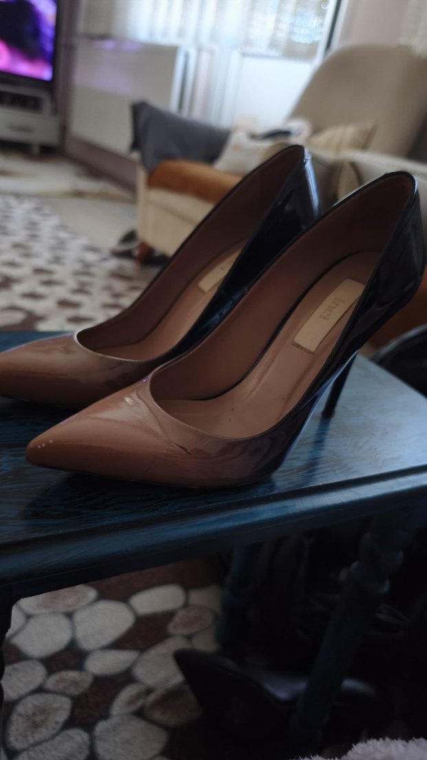 İnci Klasik Bej Stiletto  Kadın Topuklu - Görsel 2