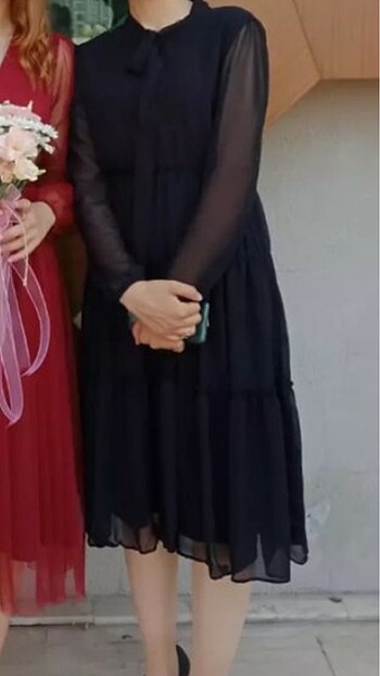 s Beden Elbise siyah