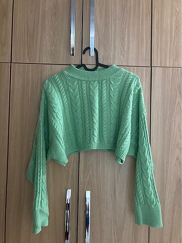 Yeşil crop kazak