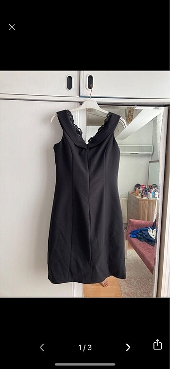 Siyah kısa abiye elbise