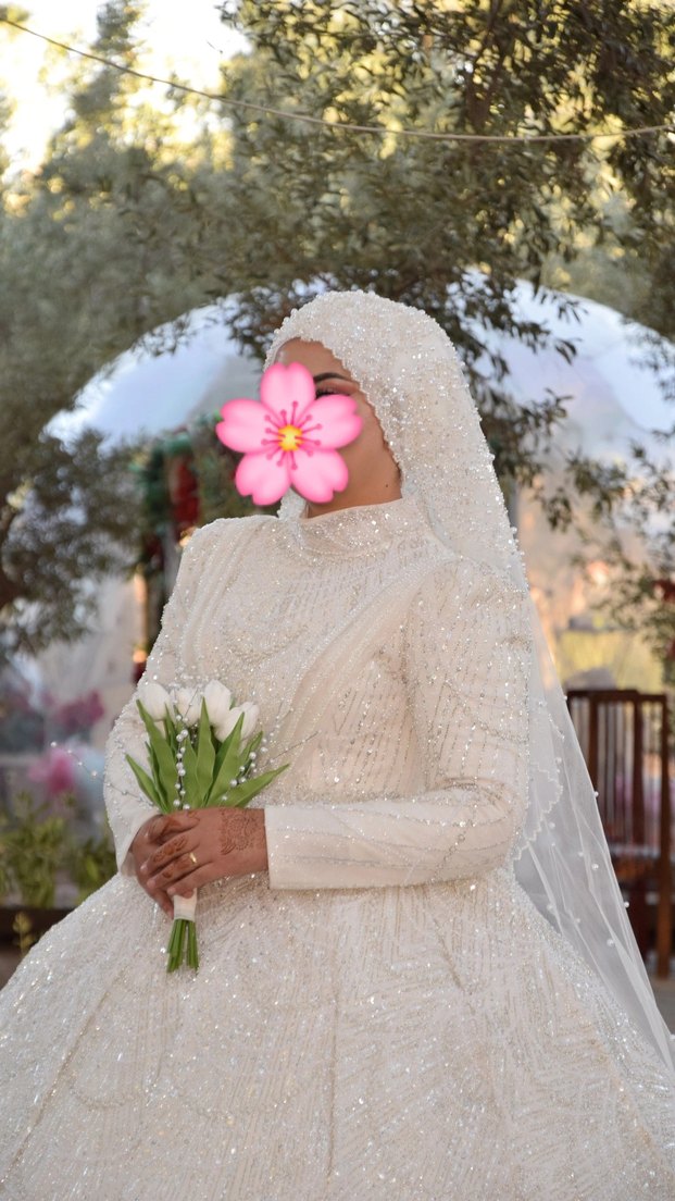 Klasik Elegan Krem Prenses Gelinlik - Görsel 3