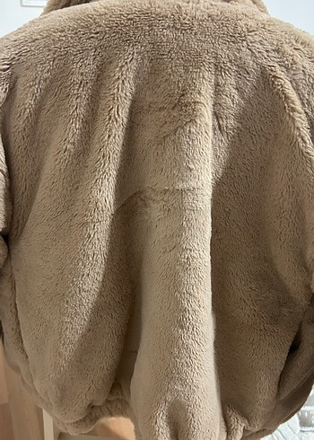 Kadın Bej Kürk Detaylı Kışlık Mont - Görsel 2