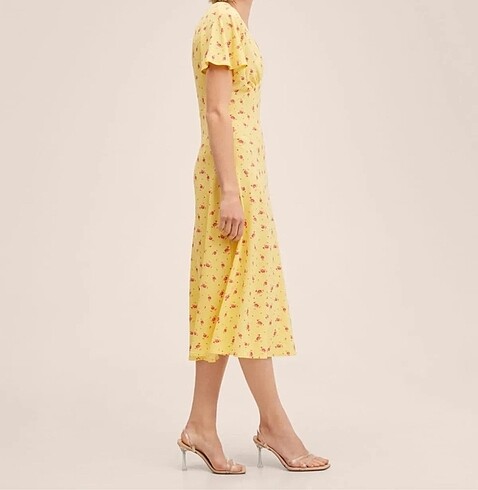 Mango Midi boy desenli elbise