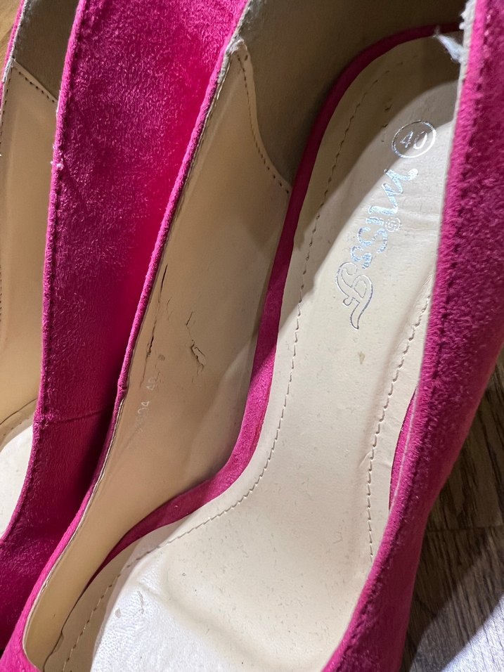 Pembe Süet Stiletto Topuklu Kadın Ayakkabı - Görsel 5