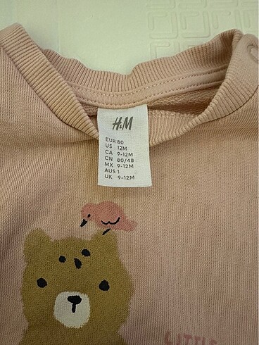 9-12 Ay Beden H&M sweatshirt