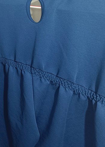 Kemer Detaylı Lacivert Kadın Tulum - Görsel 3