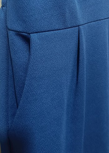 Kemer Detaylı Lacivert Kadın Tulum - Görsel 5