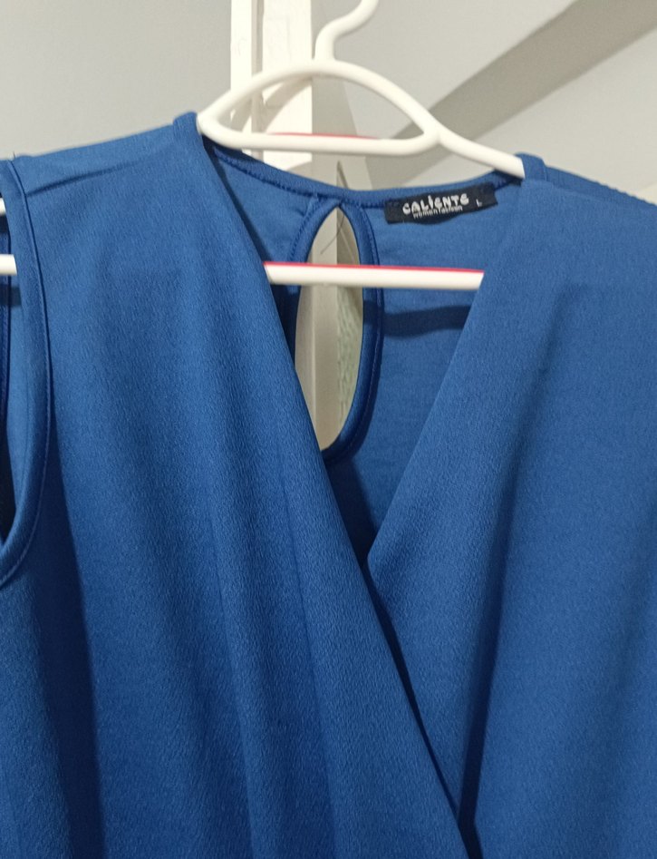 Kemer Detaylı Lacivert Kadın Tulum - Görsel 2