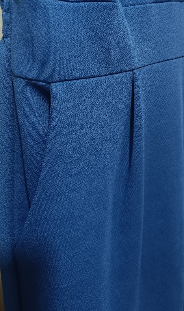 Kemer Detaylı Lacivert Kadın Tulum - Görsel 5