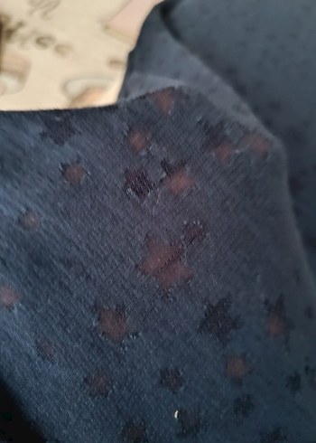 Düğmeli Lacivert Kadın Uzun Kollu Tişört - Görsel 3