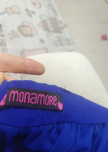 Koyu Mavi Düz etek - Görsel 2