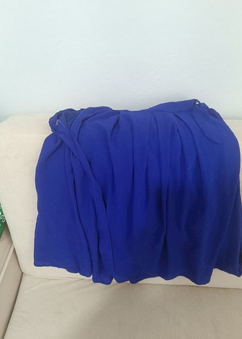 Koyu Mavi Düz etek - Görsel 3