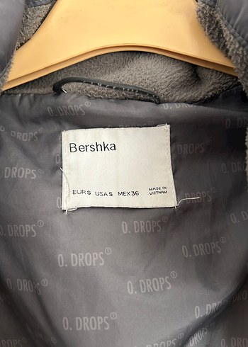 36 Beden gri Renk Gri Kadın Kışlık Fermuarlı Mont