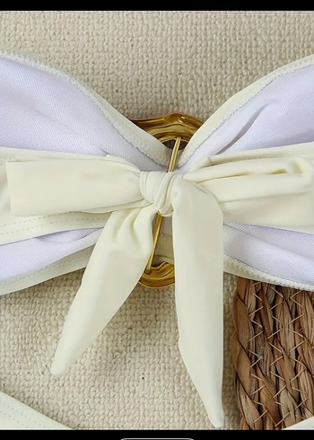 Krem Rengi Tokalı Bikini Takımı - Görsel 4