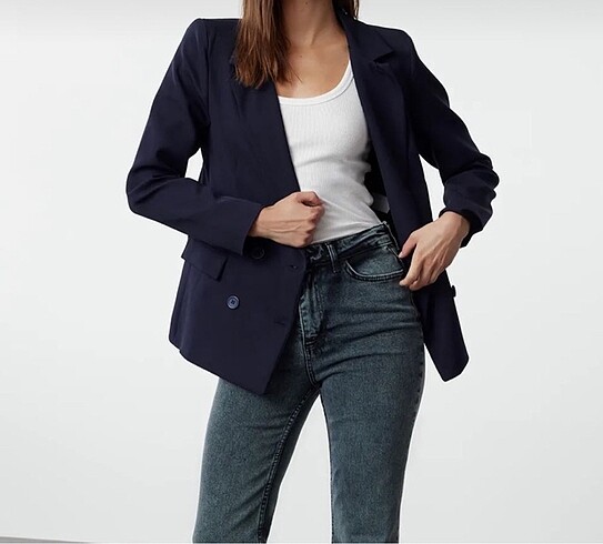 TRENDYOLMİLLA LACİVERT BLAZER
