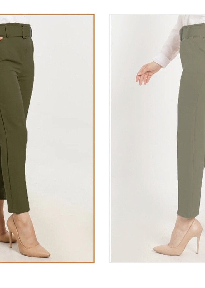 Kemerli Trendyol Milla Pantolon - Görsel 2