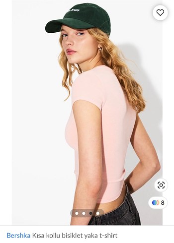s Beden Pembe Kısa Kollu Basic Kadın Tişört