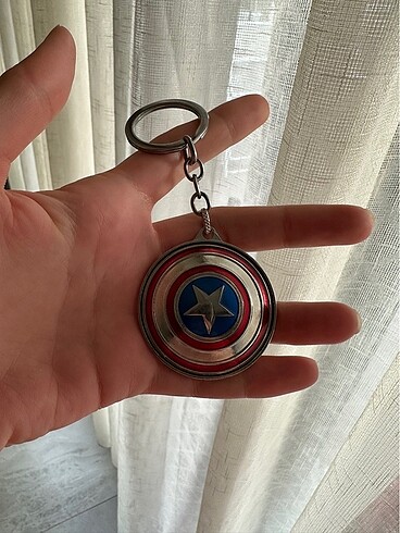 Kaptan Amerika Metal Anahtarlık - Görsel 3