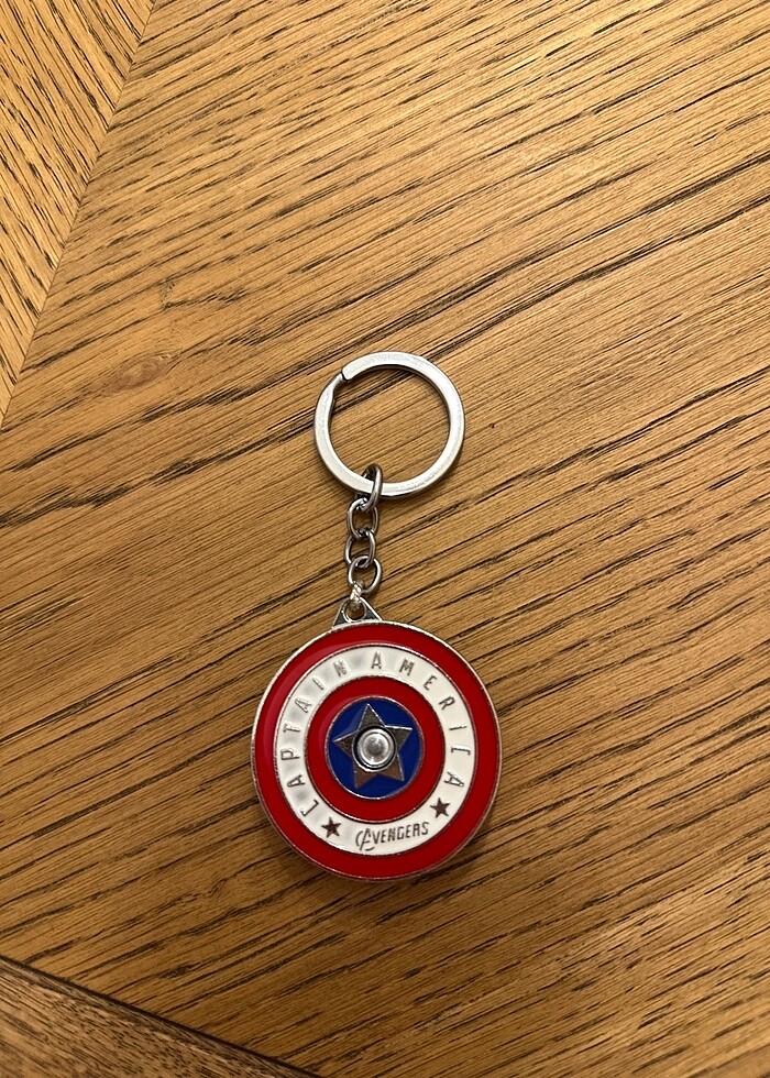 Kaptan Amerika Metal Anahtarlık - Görsel 2