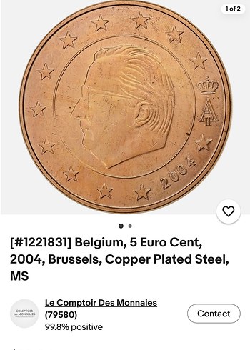 Eski Koleksiyonluk 5 Euro Cent - Görsel 4
