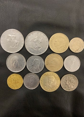 Altın ve Gümüş Renkli Madeni Paralar Seti - Görsel 2