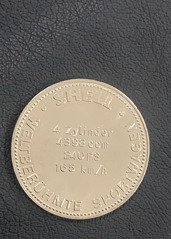 1928 Sheel Bentlet 4,5 Liter Rozet - Görsel 2