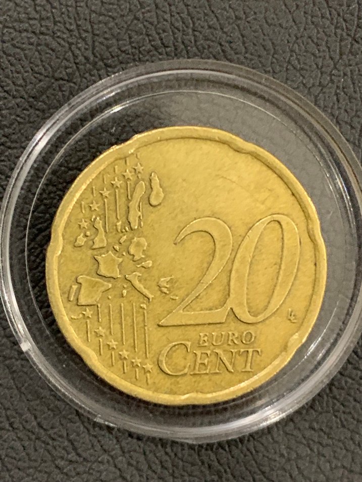 Hatalı basım 20 Euro cent - Görsel 2