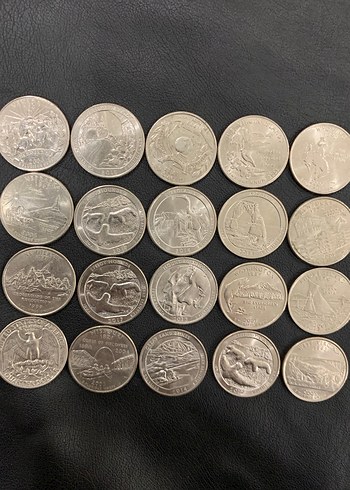 Eski Koleksiyonluk Madeni quarter dollar - Görsel 2