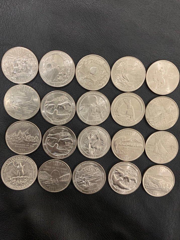 Eski Koleksiyonluk Madeni quarter dollar - Görsel 2