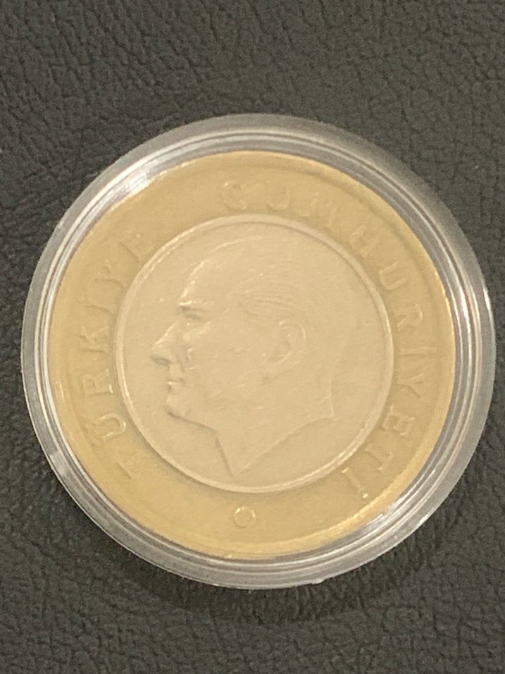 Hatalı Basım Koleksiyonluk 1 Türk Lirası - Görsel 3