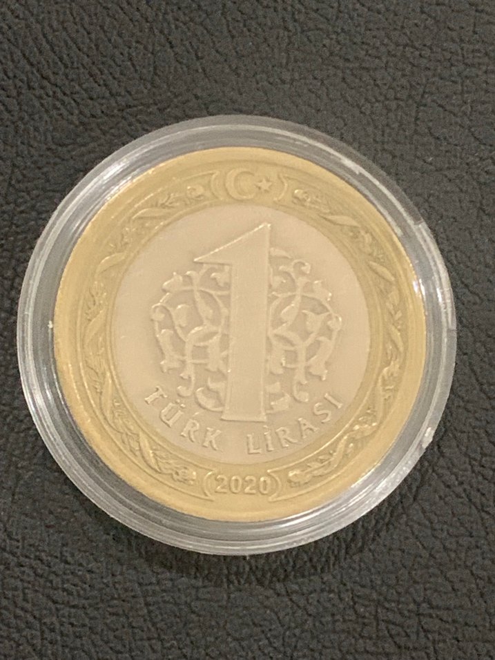 Hatalı Basım Koleksiyonluk 1 Türk Lirası - Görsel 2